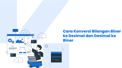 cara konversi bilangan biner ke desimal
