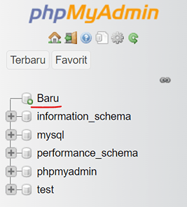 Membuat Database menggunakan phpMyAdmin